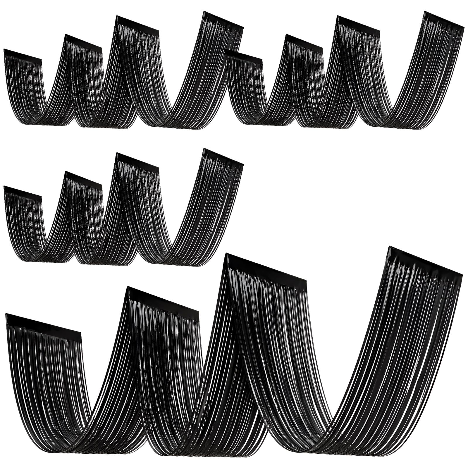 4 PCS Black Tinsel Fringe Ceil - đánh giá và giá Tinsel Garland Decoration