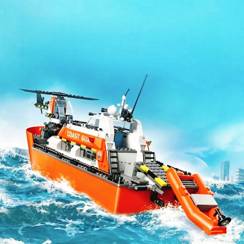 742PCS Rescue Boat Helicopter  - đánh giá và giá Lego Set City