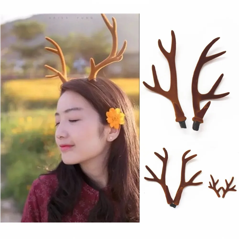 Handmade brown Simulation Deer - đánh giá và giá Reindeer Antlers Headband