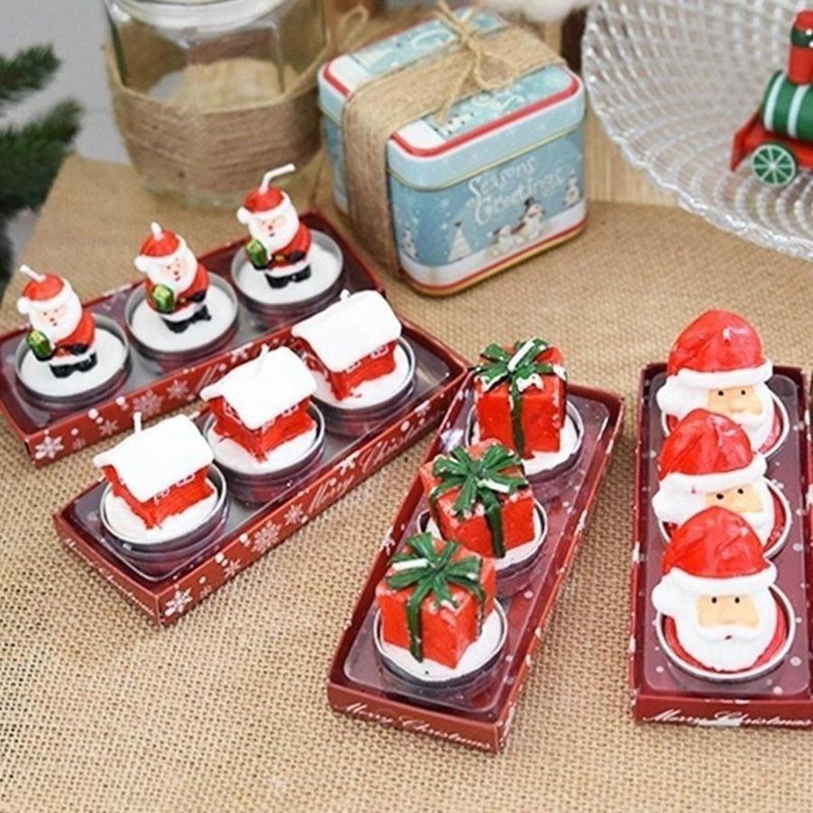 3Pcs Christmas Decorative Cand - đánh giá và giá Holiday Candle Set