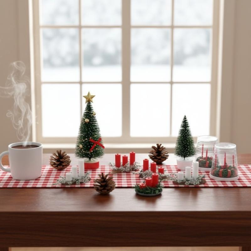 ! 1:12 Miniature Dollhouse Chr - đánh giá và giá Holiday Candle Set