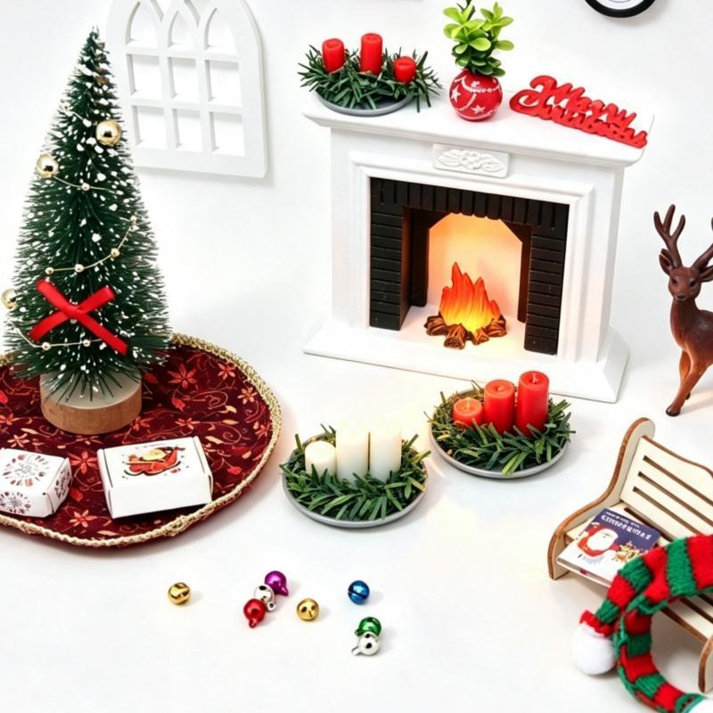 ! 1:12 Miniature Dollhouse Chr - đánh giá và giá Holiday Candle Set