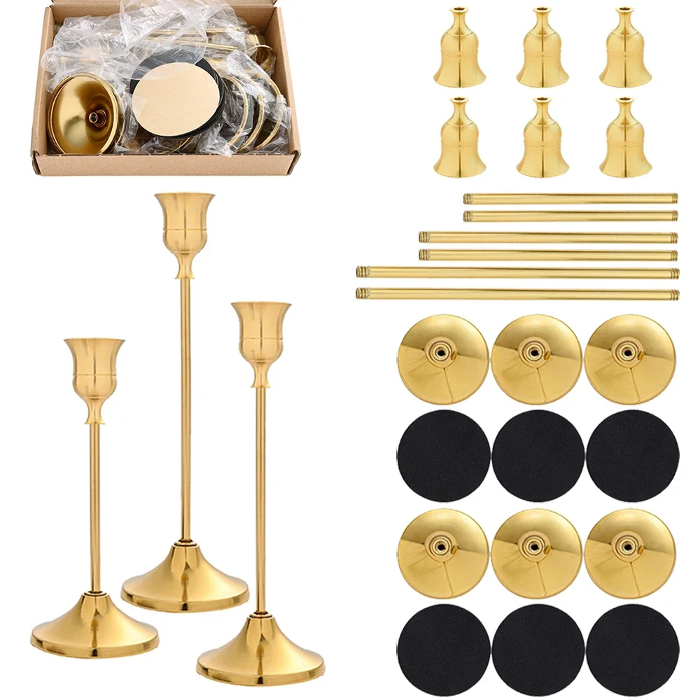 6 Sets Candle Holders Vintage  - đánh giá và giá Holiday Candle Set