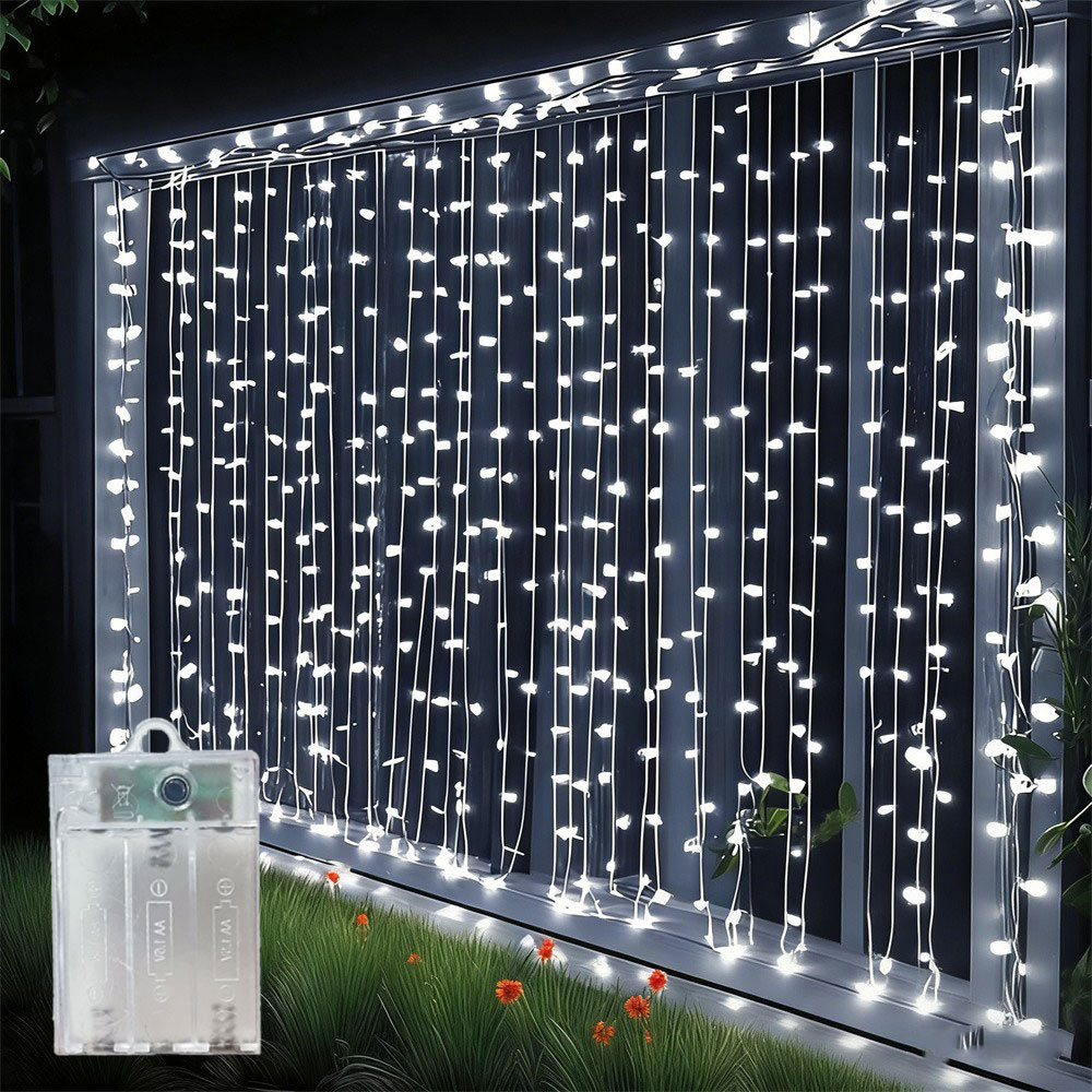 Battery Power 3/6m Curtain LED - đánh giá và giá Led Fairy String Lights