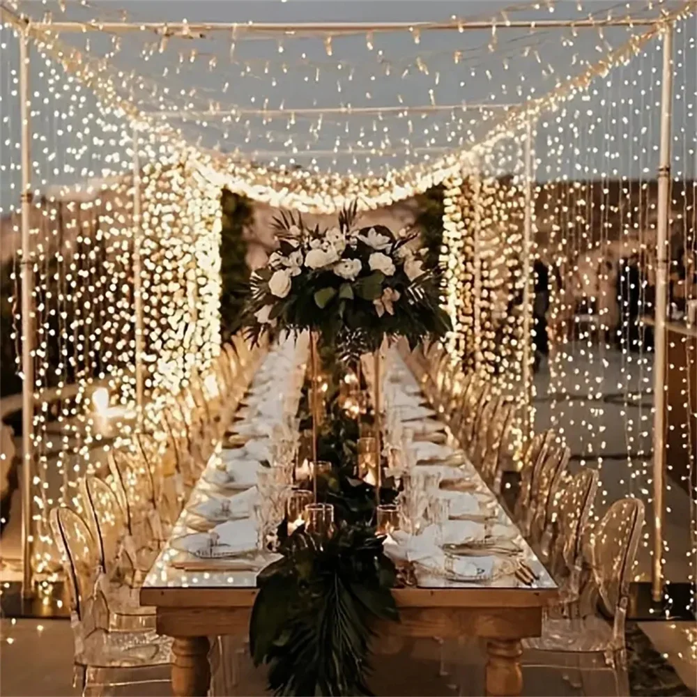 Battery Power 3/6m Curtain LED - đánh giá và giá Led Fairy String Lights