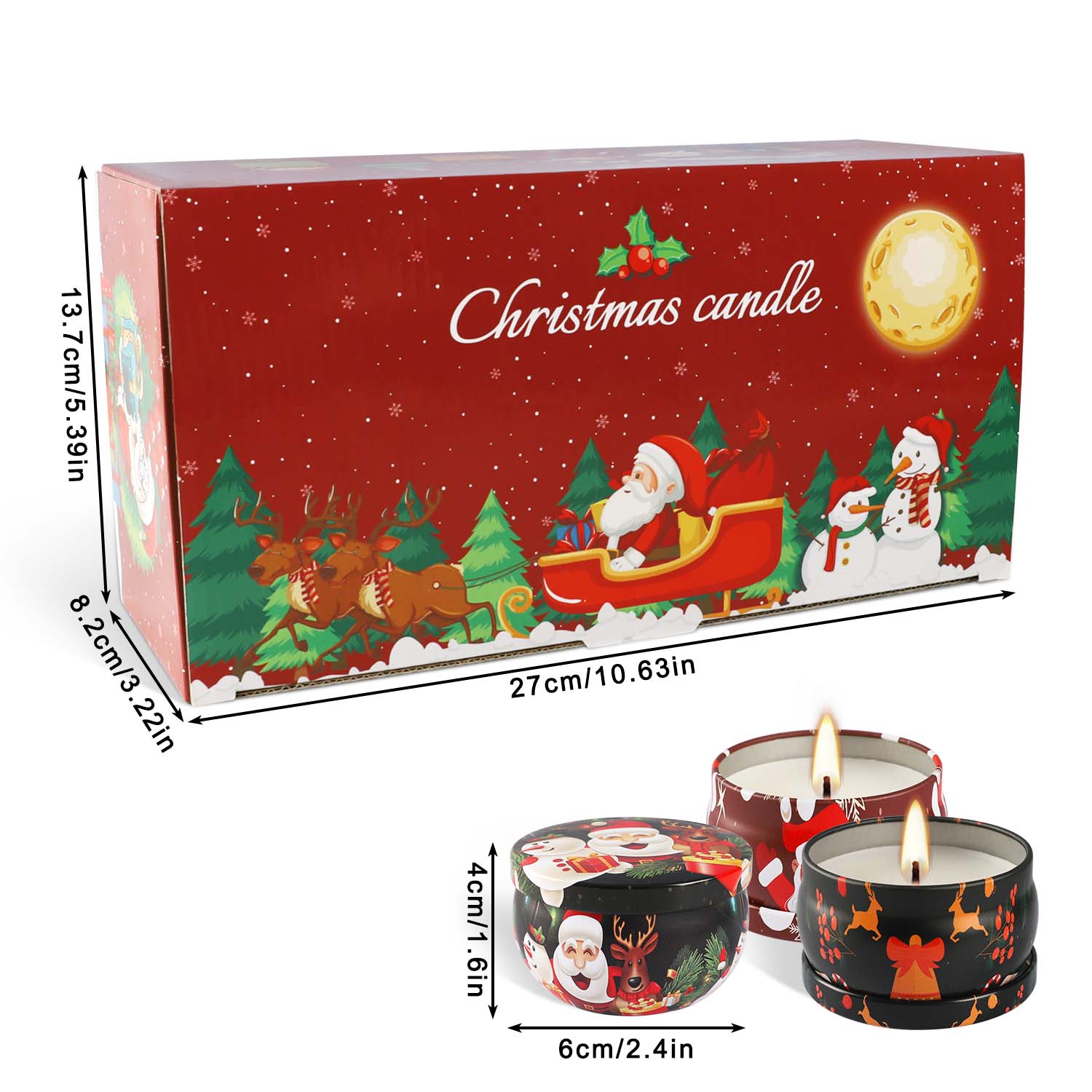 2.3 inch, 16-Piece Christmas S - đánh giá và giá Holiday Candle Set